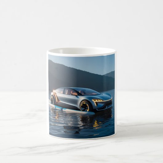Futuristic Car Kaffeetasse (Mittel)