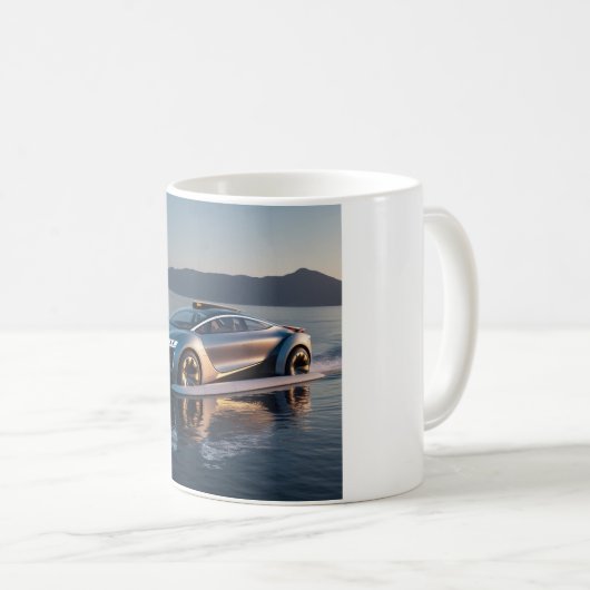 Futuristic Car Kaffeetasse (VorderseiteRechts)