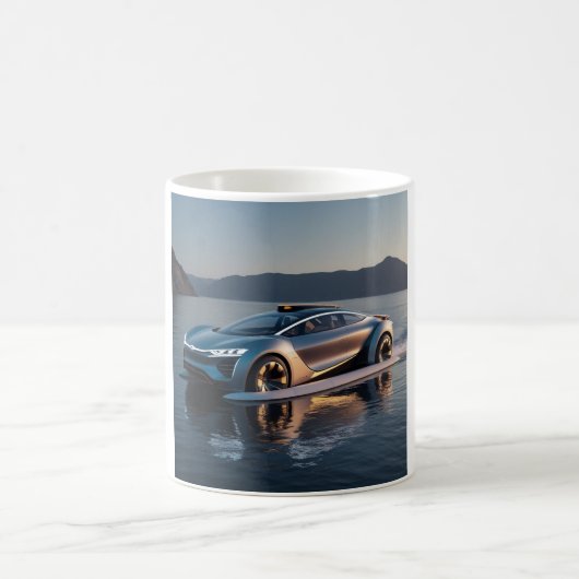 Futuristic Car Kaffeetasse (Mittel)