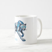 Futuristic Cheetah Kaffeetasse (VorderseiteRechts)