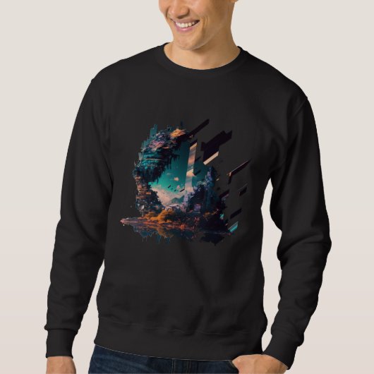 Futuristic City of Japan Sweatshirt (Vorderseite)