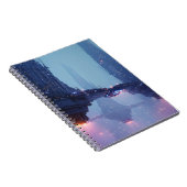 Futuristic Cityscape with Hovering Structures Notizblock (Rechte Seite)