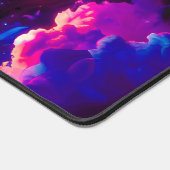 Futuristic Cosmic Neon Leopard  Schreibtischunterlage (Ecke)