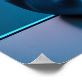 "Futuristic Cyber Gamer mit AR Visor AI Poster (Ecke)