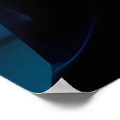"Futuristic Cyber Gamer mit AR Visor AI Poster (Ecke)