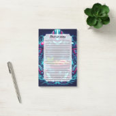 Futuristic Cyberpunk Robot Neon Food Ramen Post-it Klebezettel (Büro)