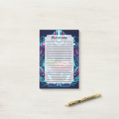 Futuristic Cyberpunk Robot Neon Food Ramen Post-it Klebezettel (Auf Schreibtisch)