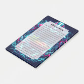 Futuristic Cyberpunk Robot Neon Food Ramen Post-it Klebezettel (angewinkelt)