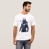 Futuristic Cyberpunk Warrior Sci-Fi Graphic T-Shir T-Shirt (Vorne ganz)