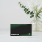 Futuristic Dark Tech Startup Business Card Visitenkarte (Stehend Vorderseite)