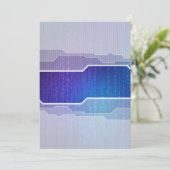 futuristic design invitation einladung (Stehend Vorderseite)