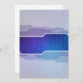 futuristic design invitation einladung (Vorne/Hinten)