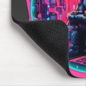 Futuristic Feline Tech Mousepad (Ecke)