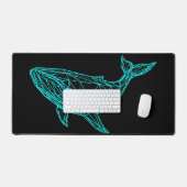 Futuristic Geometric Whale Desk Mat Schreibtischunterlage (Tastatur & Maus)