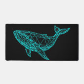 Futuristic Geometric Whale Desk Mat Schreibtischunterlage (Vorderseite)