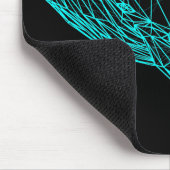 Futuristic Geometric Whale Mouse Pad Mousepad (Ecke)
