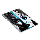Futuristic Geometric Woman Notebook Notizblock (Rechte Seite)