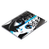 Futuristic Geometric Woman Notebook Notizblock (Linke Seite)