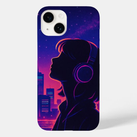 Futuristic Girl iPhone / iPad Gehäuse Case-Mate iPhone Hülle (Rückseite)