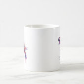 Futuristic Glitch T-Rex Dinosaur Kaffeetasse (Mittel)