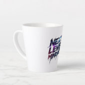 Futuristic Glitch Typography for Success Milchtasse (Linke Ecke)