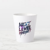 Futuristic Glitch Typography for Success Milchtasse (Vorderseite)