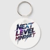 Futuristic Glitch Typography for Success Schlüsselanhänger (Vorderseite)