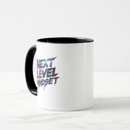 Futuristic Glitch Typography for Success Tasse (Vorderseite Links)