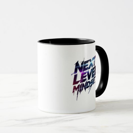 Futuristic Glitch Typography for Success Tasse (VorderseiteRechts)