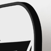 Futuristic Gold Black Geometric Cybernetic Abstrac Pickleball Schläger (Linke Seite)