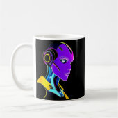 Futuristic Graphic Design Robot 1 Kaffeetasse (Links)
