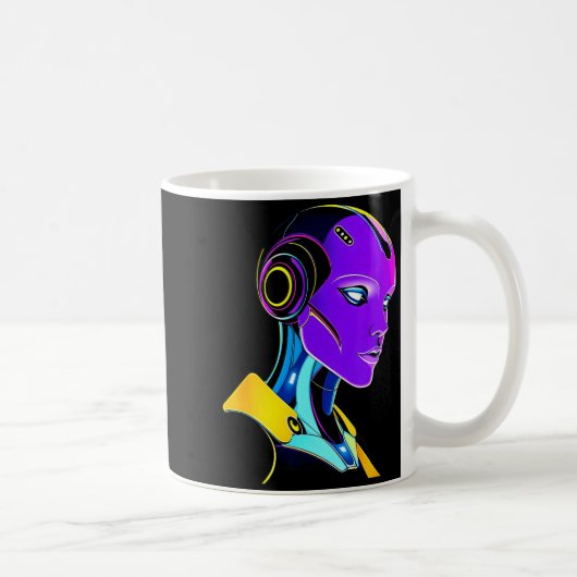 Futuristic Graphic Design Robot 1 Kaffeetasse (Rechts)