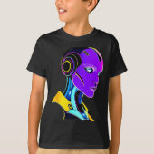 Futuristic Graphic Design Robot 1 T-Shirt (Vorderseite)