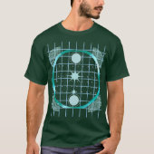 Futuristic Grid Circle Abstract Design T-Shirt (Vorderseite)
