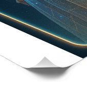 Futuristic Hanbok Chuseok - Korean Sci Fi Art Poster (Ecke)