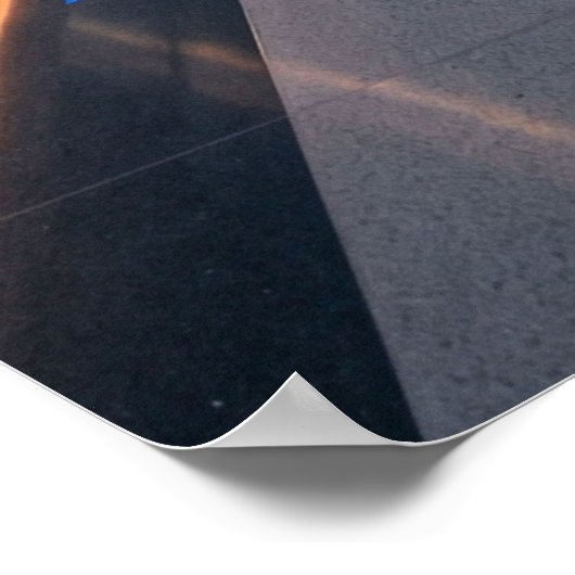 Futuristic High-Speed Train Station Poster (Ecke)