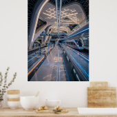 Futuristic High-Speed Train Station Poster (Küche)
