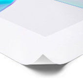 Futuristic Holographic Abstract Wall Art Poster (Ecke)