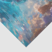 Futuristic Icy Blue Mermaid Schnitt Paper Seidenpapier (Ausschnitt)