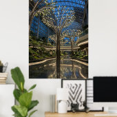 Futuristic Indoor Garden Light Trees Poster (Heimbüro)