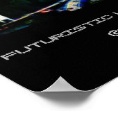 Futuristic La Crosse Wisconsin Poster (Ecke)