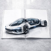 Futuristic Luxury Supercar Design Print Karte