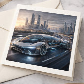 Futuristic Luxury Supercar Design Print Karte