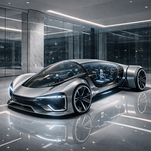 Futuristic Luxury Supercar Design Print Karte