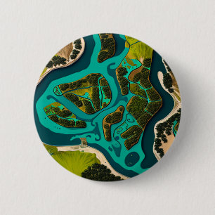Futuristic Marshlands Button