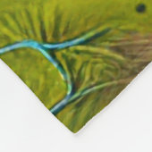 Futuristic Marshlands Fleecedecke (Ecke)