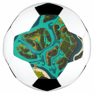 Futuristic Marshlands Fußball