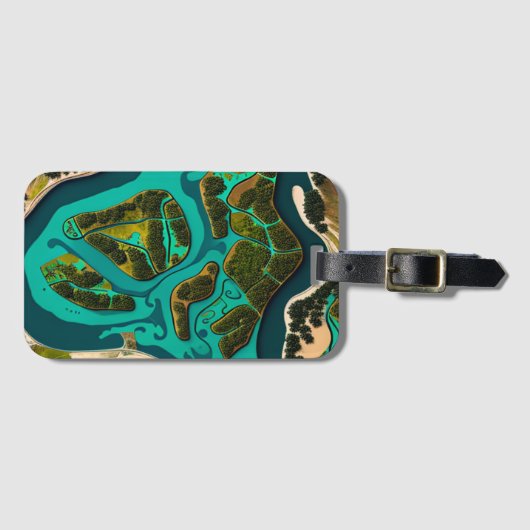 Futuristic Marshlands Gepäckanhänger (Vorderseite (Horizontal))