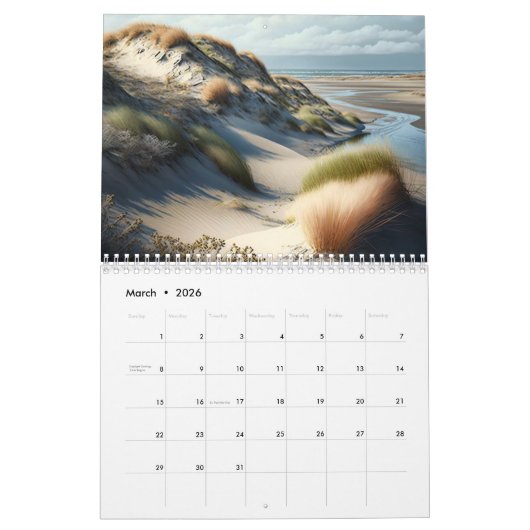 Futuristic Marshlands Kalender (Mär 2026)