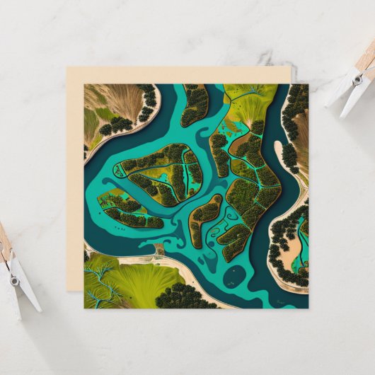 Futuristic Marshlands Karte (Vorderseite/Rückseite Beispiel)